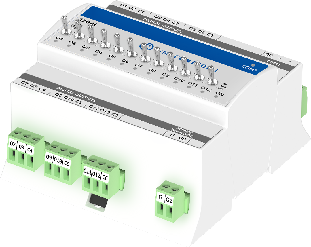 iSMA-B-12O-H | iSMA Controlli | I/O module with Modbus RTU/ASCII
