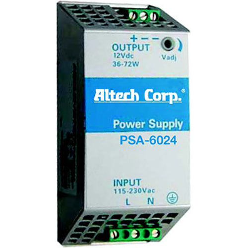 PSA-6024 | Altech | Power Supply,DIN Rail,24VDC,3A
