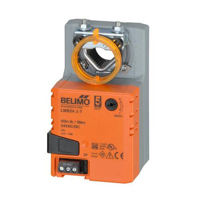 Damper Actuator, 45 Inch-lb (5 Nm), Non Fail-Safe, AC/DC 24 V, On/Off, Floating point, terminals