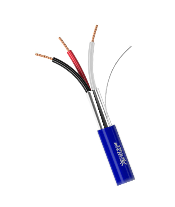 BP223CS-BLU | Best Wire & Cable | 22-3C SHLD PLEN BLUE (JCI FC) 1KFT RIB