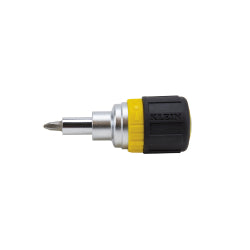 32593 | Klein Tools | 6-in-1 Ratcheting Stubby Screwdriver