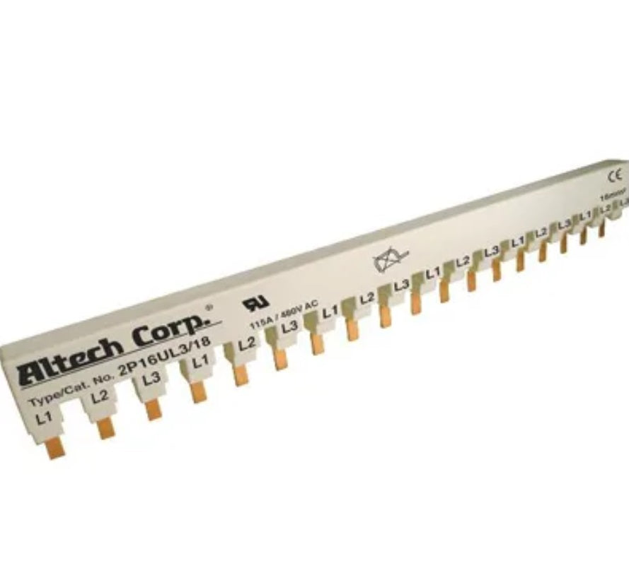 2P16UL3/18 | Altech | Busbar,2 Phase, 115A/480VAC