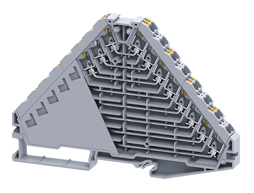 CP8L32/BL | Altech | DIN Term Blk, Push-In, 8x4 Conn