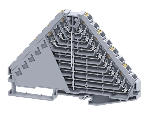 CP8L32(I.S)/BL | Altech | DIN Term Blk, Push-In, 32 Conn