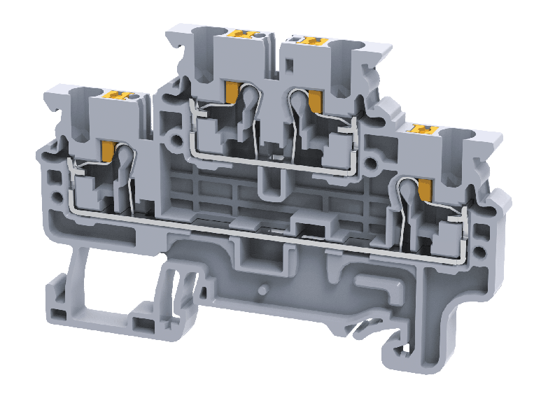 CPDL2.5 | Altech | DIN Term Blk, Push-In, Dbl Level