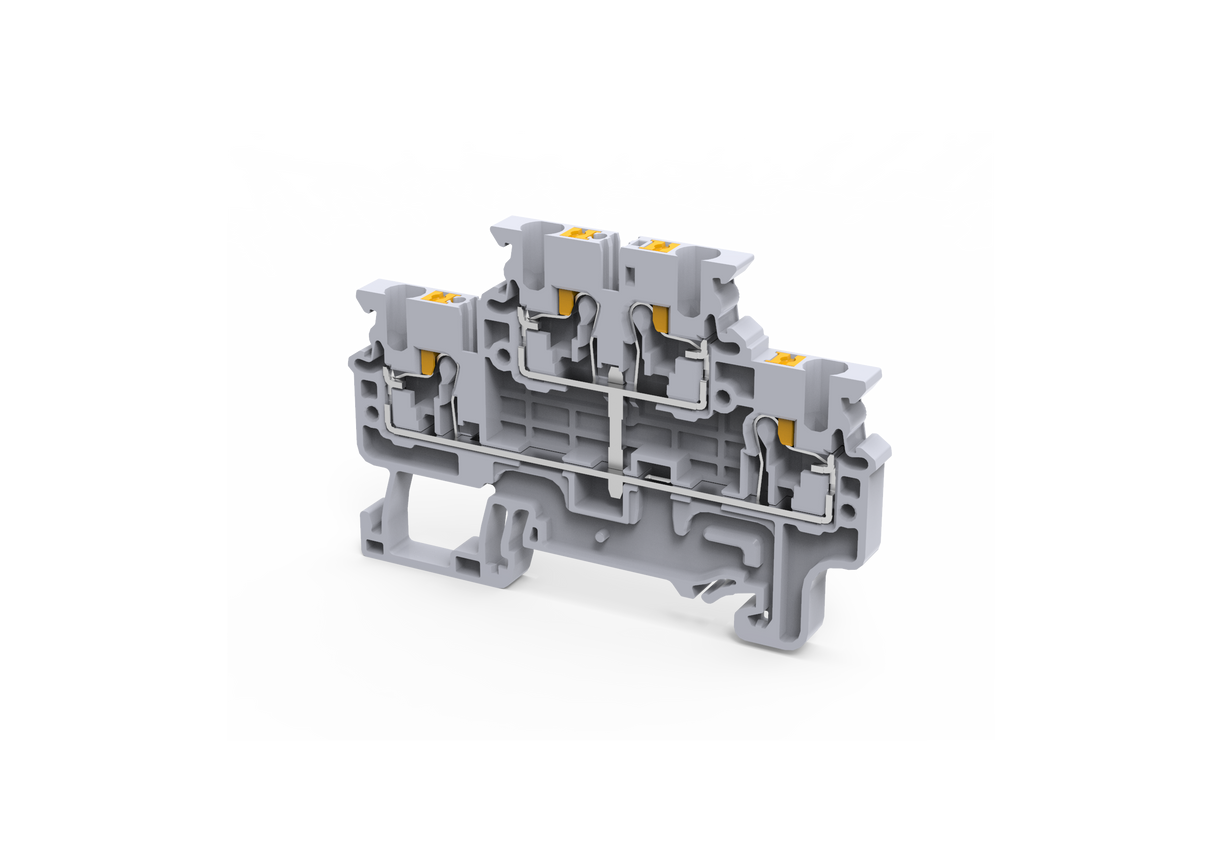 CPDL2.5(I.S)/BU | Altech | DIN Term Blk, Push-In, Dbl Level