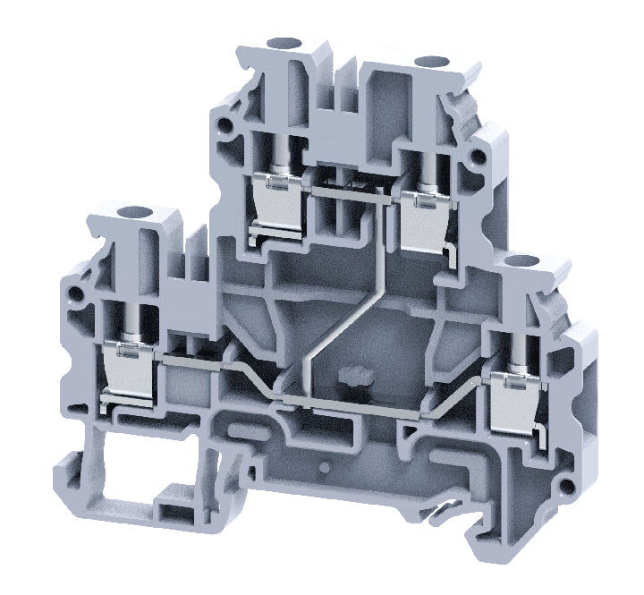 CYDL4(I.S)/R | Altech | DIN Term Blk, Screw, Dbl Level