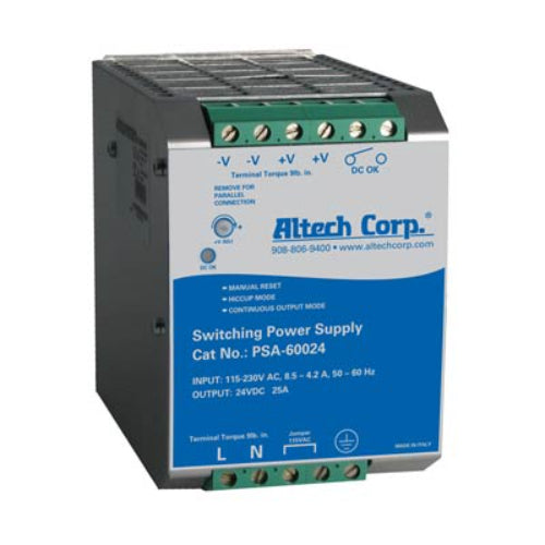 PSA-60024 | Altech | Power Supply,DINRail,24VDC,25A