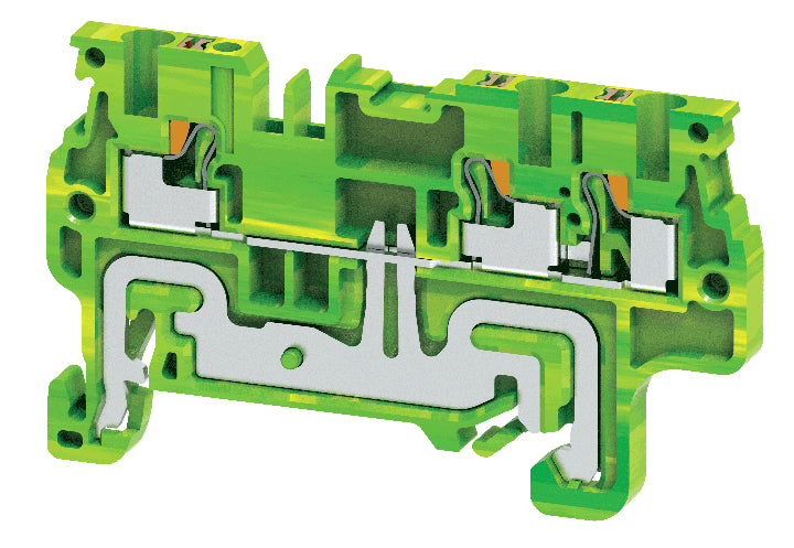 CPG1.5/3 | Altech | DIN Term Blk, Push-In, Grnd, 3 Conn