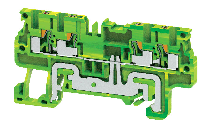 CPG1.5/4 | Altech | DIN Term Blk, Push-In, Grnd, 4 Conn