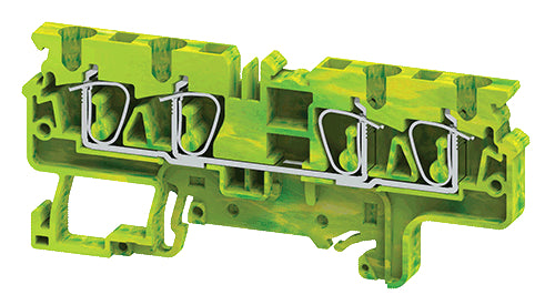 CXG4/4 | Altech | DIN Term Blk, Spring, Grnd