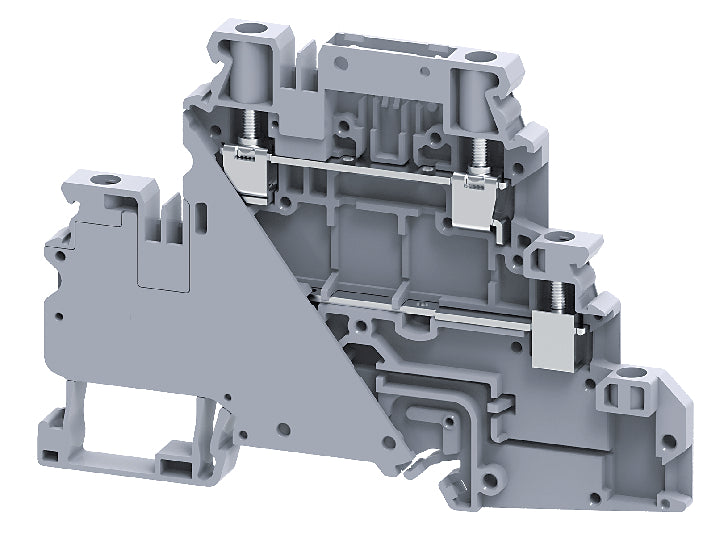 CYDLF4FT | Altech | DIN Term Blk, Screw, Feed-Thru