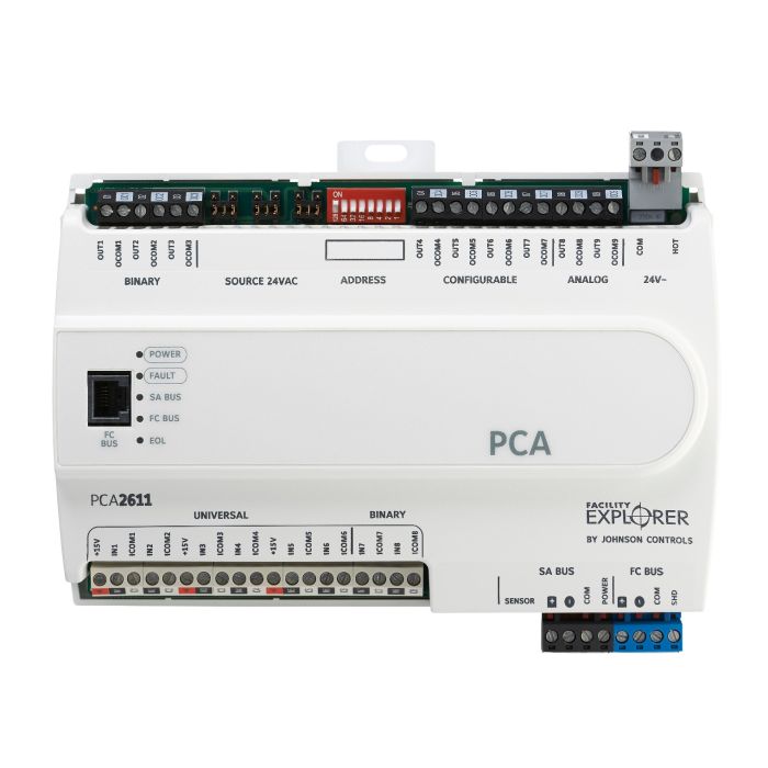 FX-PCA2611-0 | Johnson Controls | Prog Controller, 17pt, BACnet, MS/TP