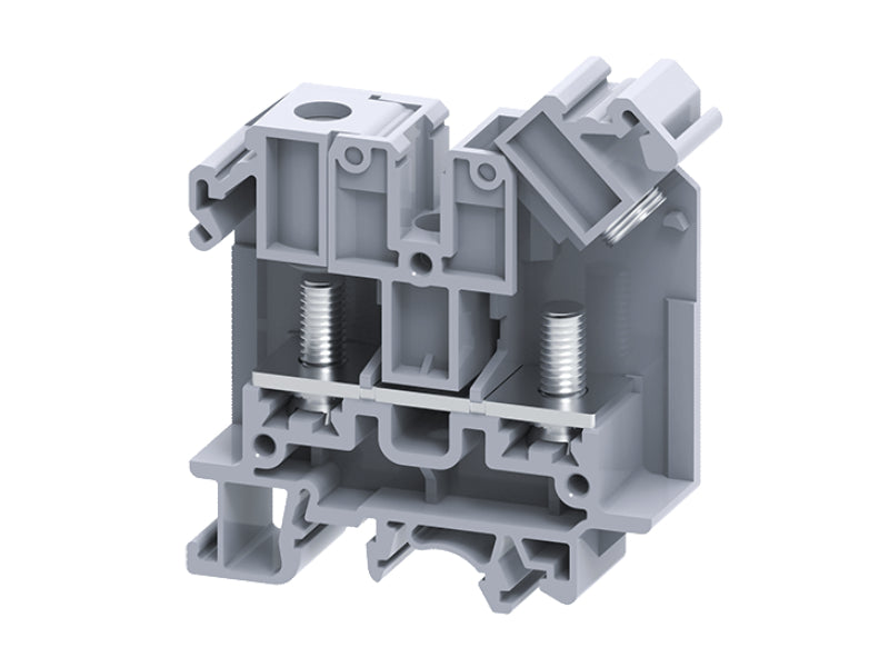 STH6 | Altech | DIN Term Blk, Ring Lug M6, Feed-Thru