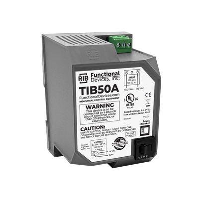 Power Supply Housed 50VA 120-24Vac UL Class 2, DIN Rail Mount