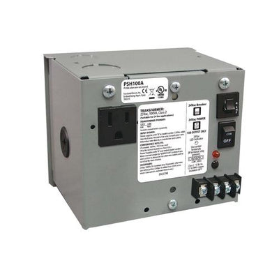 Single Output AC Power Supply, 100 VA, 120 to 24 VAC, UL Class 2, Metal Enclosure