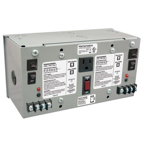 PSH75A75AB10 | Functional Devices | Dual 75 VA, 120 to 24 Vac, UL Class 2, 1