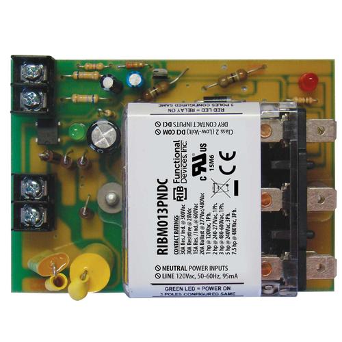 RIBM013PNDC | Functional Devices | Dry Contact Relay 30 Amp 3PDT Class 2