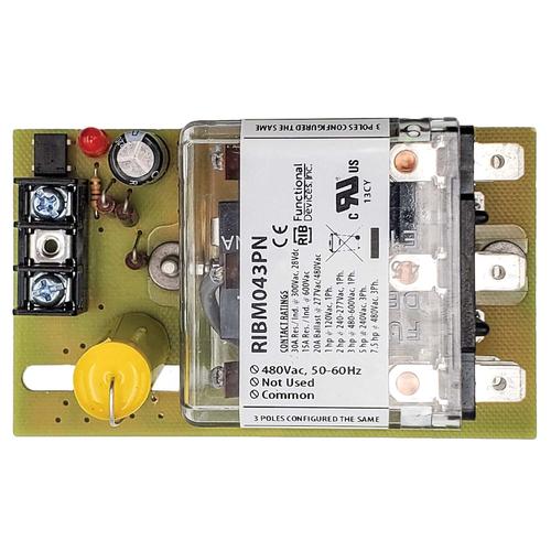RIBM043PN | Functional Devices | RELAY, 30 AMP, TPDT, 480V COIL