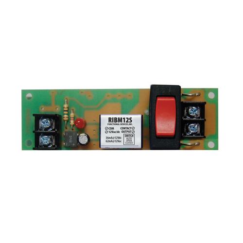 RIBM12S | Functional Devices | Pilot Relay 15 Amp SPST Override 12