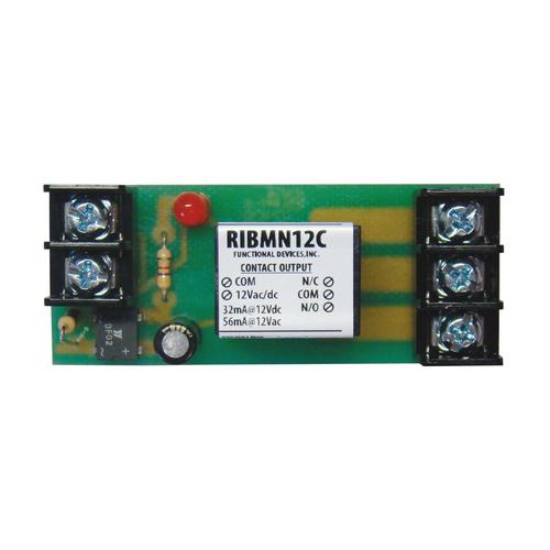 RIBMN12C | Functional Devices | Panel Relay 2.75in 15Amp SPDT 12Vac/