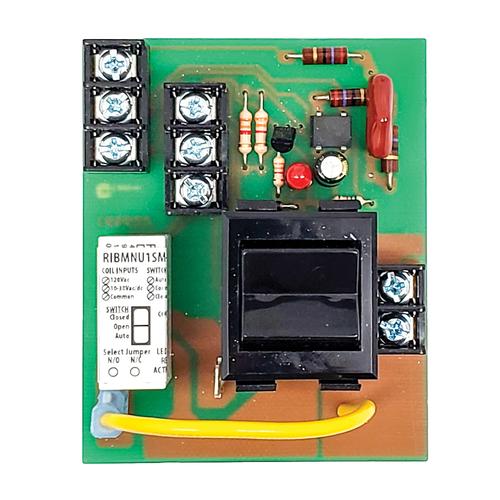 RIBMNU1SM-250 | Functional Devices | Pilot Relay 15 Amp SPST  Override  M