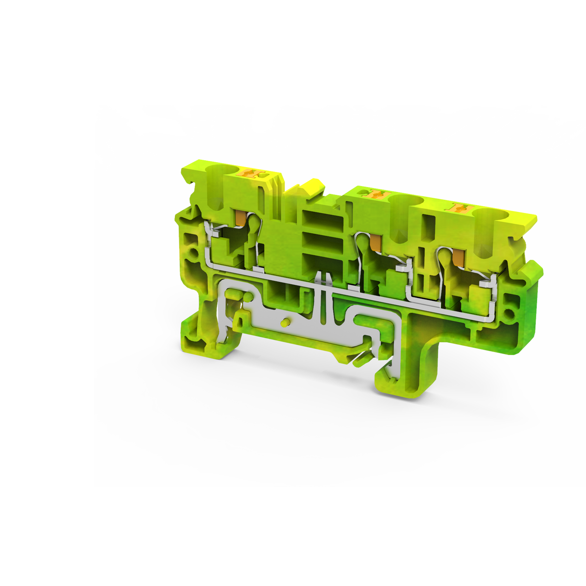 CPG4/3 | Altech | Grounding/Earthing Push in Terminal Block, 3 ...