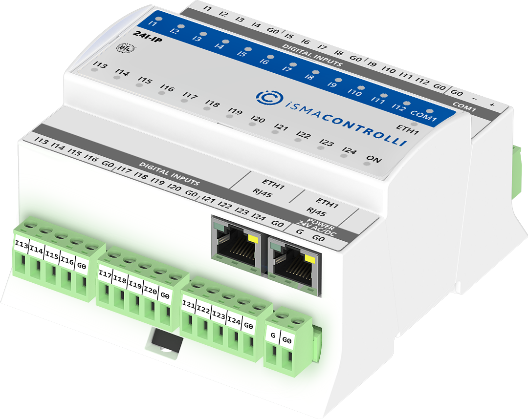 iSMA-B-24I-IP | iSMA Controlli | I/O module with Modbus TCP/IP