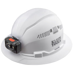 60407RL | Klein Tools | Hard-hat Cls C WHT BRIM w/Rechg Lamp