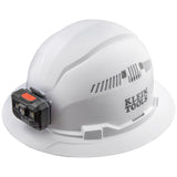 60407RL | Klein Tools | Hard-hat Cls C WHT BRIM w/Rechg Lamp