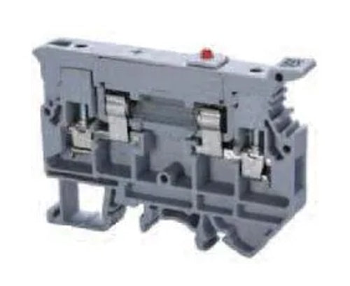 CAFL4U(L)/24/BU | Altech | DIN Term Blk, Screw, Fuse 1/4x1", LED 24