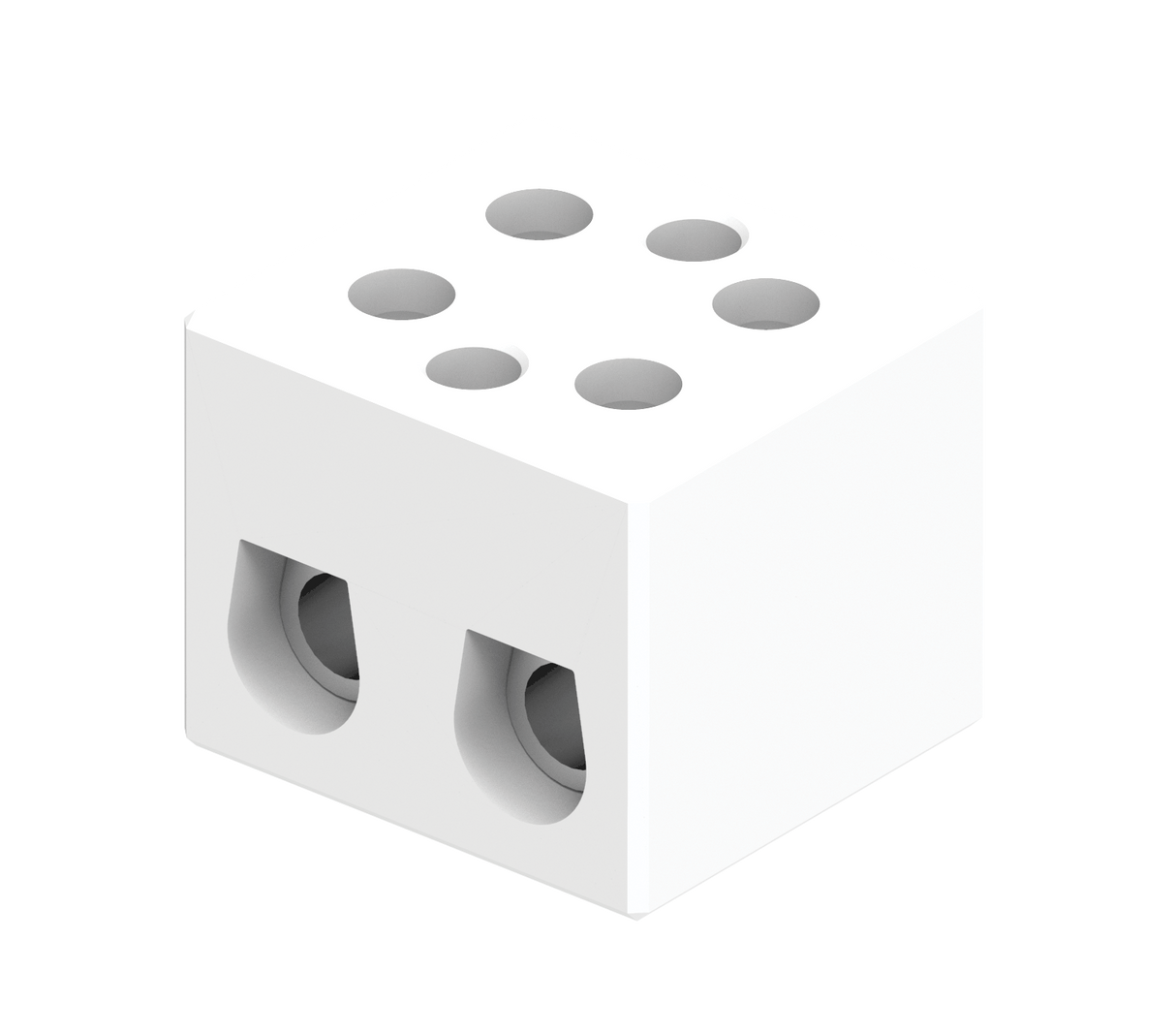 CB25/2H | Altech | Ceramic Term Blk, Panel Mount, 2 Pole