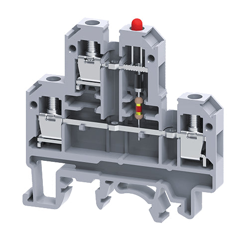 CDL4U(E)LD3/24 | Altech | DIN Term Blk, Screw, Voltage Indicator A