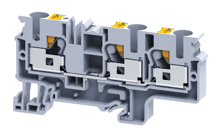 CP6/10/3/G | Altech | DIN Term Blk, Push-In, 3 Conn