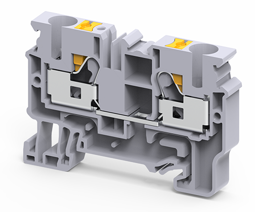 CP6/10/BU | Altech | DIN Term Blk, Push-In, Feed-Thru