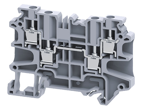 CY4/4/BL | Altech | DIN Term Blk, Screw, 4 Conn