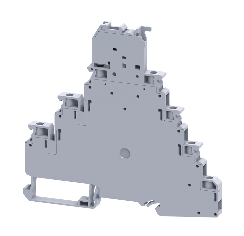 CYTLGF2.5 | Altech | DIN Term Blk, Screw, 3-Level, Fuse
