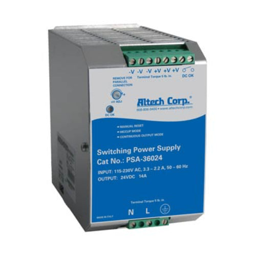 PSA-36024 | Altech | Power Supply,DINRail,24VDC,14A