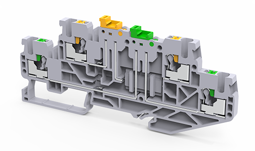 CPDLK2.5 | Altech | DIN Term Blk, Push-In, Disconnect, Dbl L