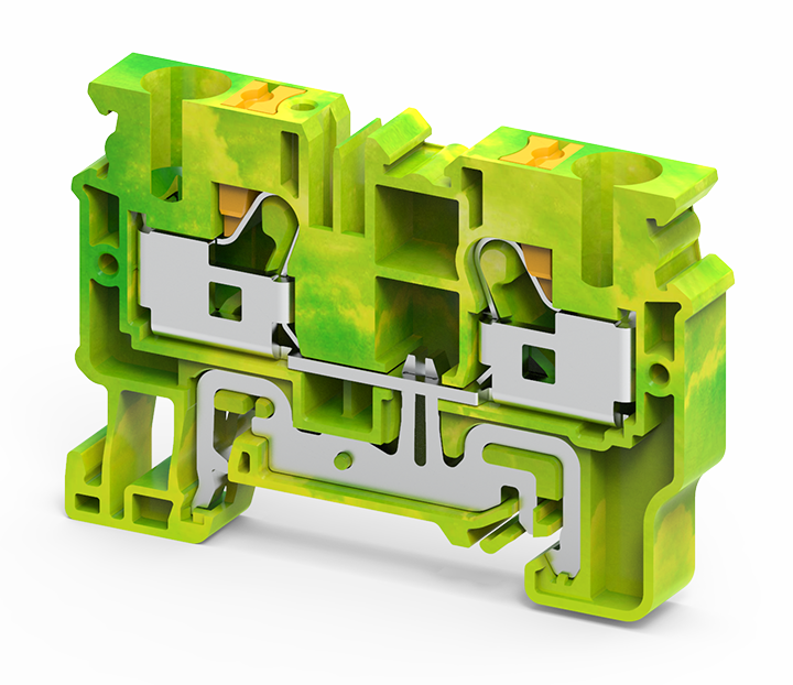 CPG6/10 | Altech | DIN Term Blk, Push-In, Grnd