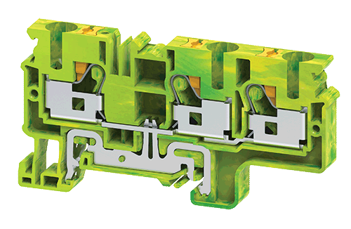 CPG6/10/3 | Altech | DIN Term Blk, Push-In, Grnd, 3 Conn