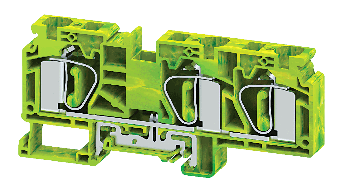 CSCG16/3T | Altech | DIN Term Blk, Spring, Grnd