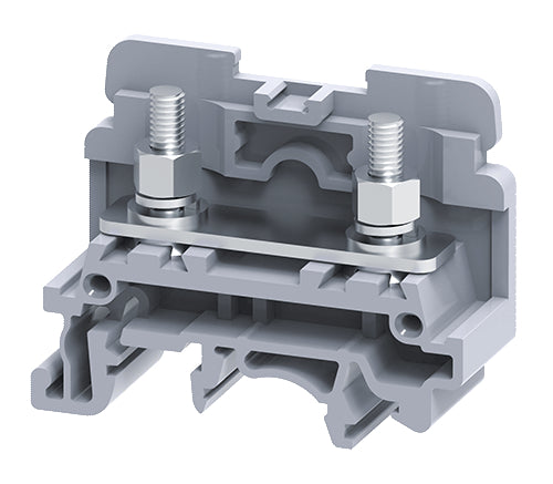 CSTSN4U | Altech | DIN Term Blk, Stud M4 w/ nut, Feed-Thru
