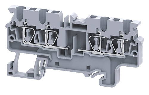 CX2.5/4P | Altech | DIN Term Blk, Spring, 4 Conn