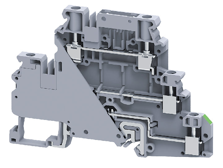CYDLGF4FT | Altech | DIN Term Blk, Screw, Grnd
