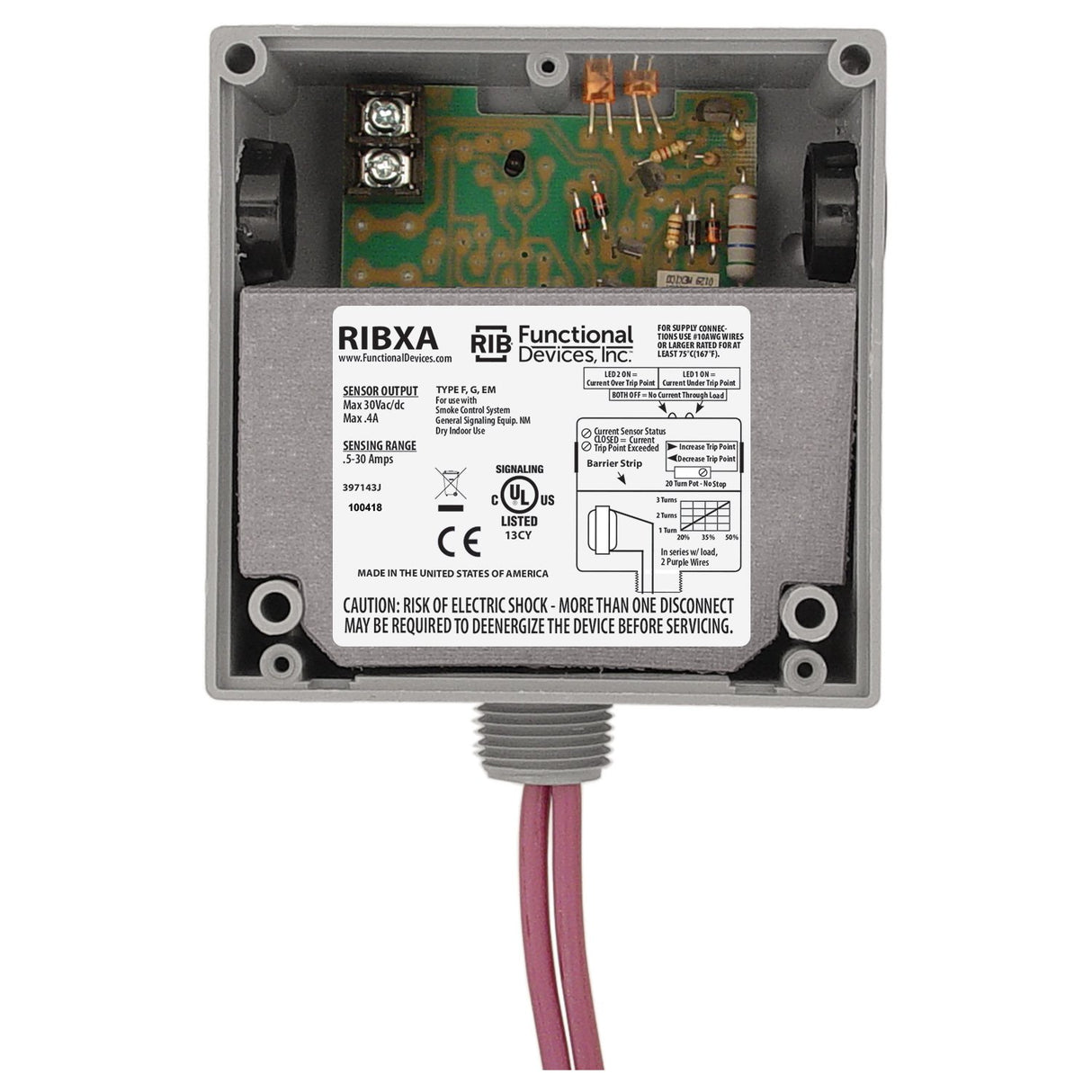 RIBXA | Functional Devices | Current Switch Adjustable 0.50-30 Amp