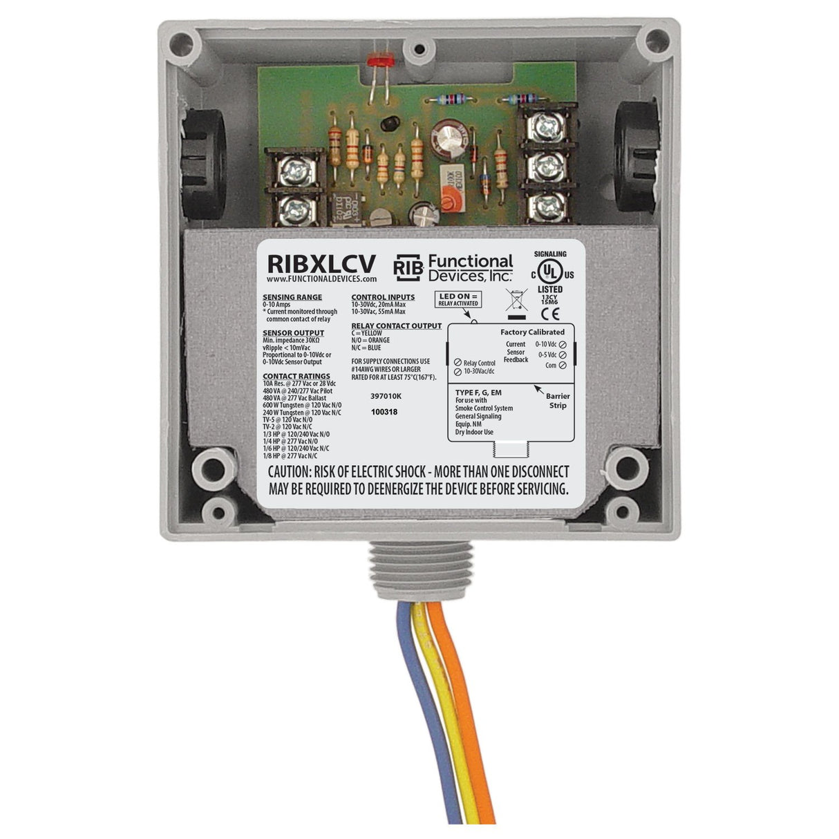 RIBXLCV | Functional Devices | Transducer and Relay Combination 10 Am