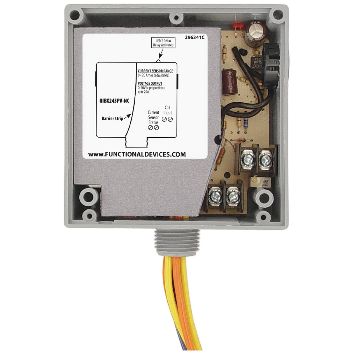 RIBX243PV-NC | Functional Devices | Transducer and Relay Combination 20 Am