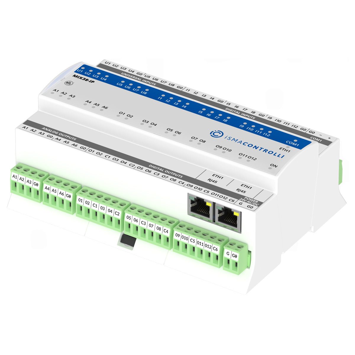 iSMA-B-MIX38-IP | iSMA Controlli | I/O module with Modbus TCP/IP or