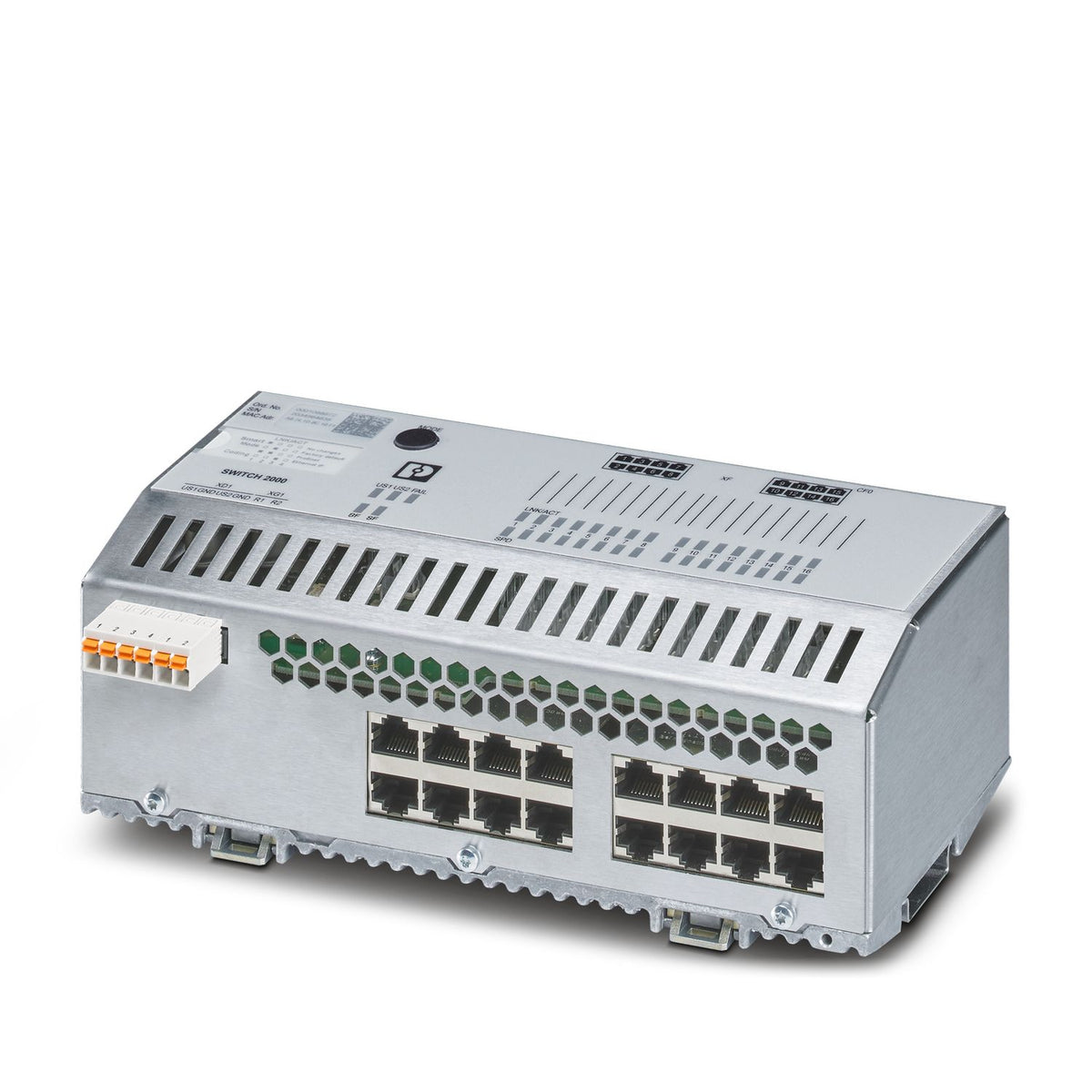 1089150 | Phoenix Contact | Managed Switch 2000, 16 RJ45 Ports 10/100 ...